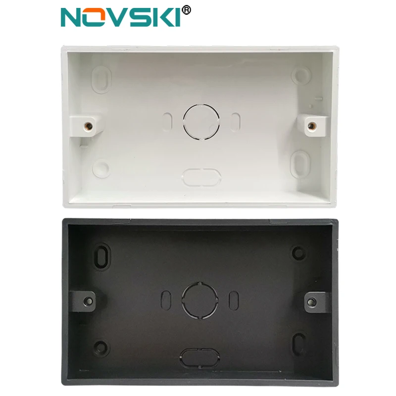 novski External Mounting Box 146mm*86mm*32mm for 146*86mm Standard Switch and Socket Apply For Any Position of Wall Surface