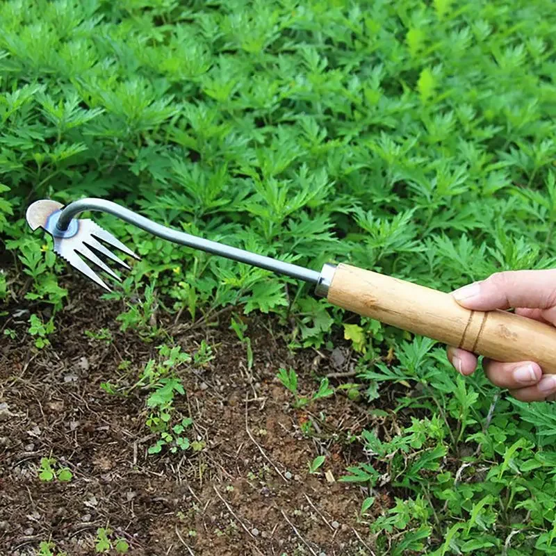 Tragbare Unkraut abzieher Werkzeug Handbuch vertikale Unkraut bekämpfung Grass chaufel Rasen wurzel entferner Garten hacke liefern Unkraut graben