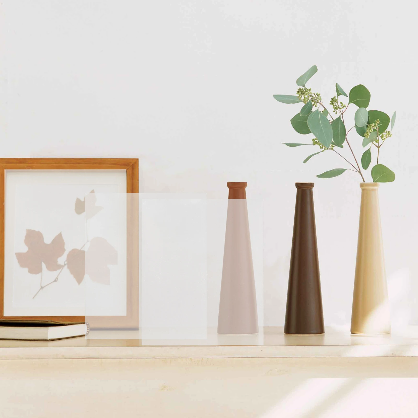 

10pcs Acrylic Sheet For Photo Frame Transparent Replacement Film Double Sided Adhesive Clear Panel Crafting Projects Decor