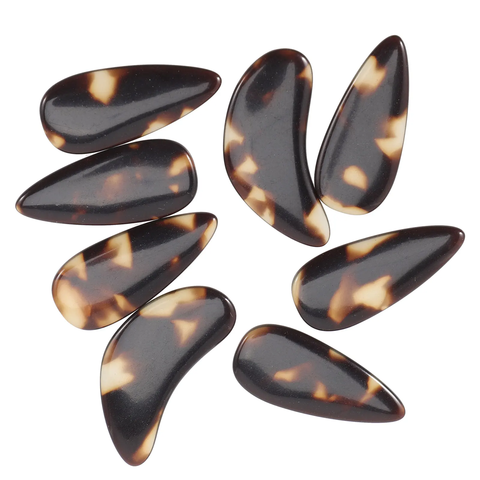 

8pcs Guzheng Nails Fingertip Protectors Plastic Practice Child Light Weight Durable Picks Thumb Covers Accessories Musical