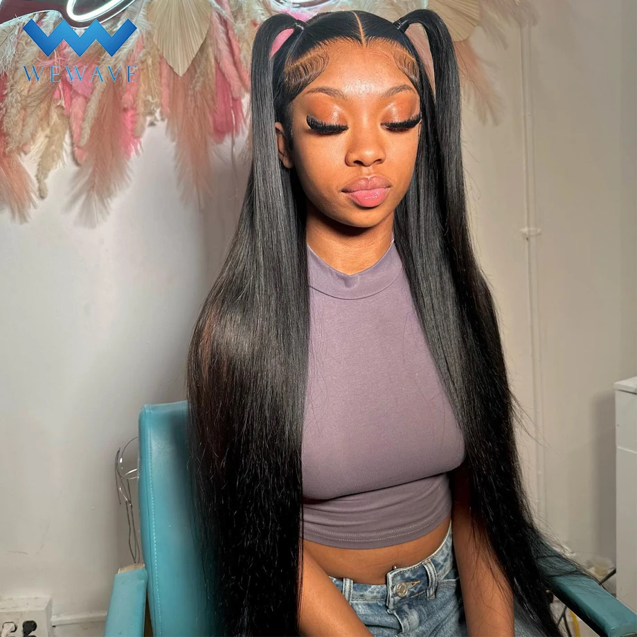 Straight Lace Front Wig Human Hair 30 40 Inch Wigs For Women 250 Density Hd Lace Frontal Wig 13x4 Lace Frontal Human Hair Wig