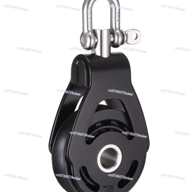 75Mm Wheel Diameter 19mm Wire Diameter Single Wheel/Swivel/Shackle Bearing Pulley - Yacht Parts ALC-7501F