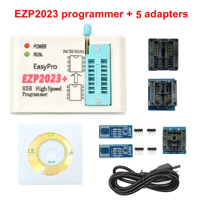 EZP2023 High-Speed SPI FLASH Programmer EZP2023 Support 24/25/93/95 EEPROM Bios 25T80 Burning Offline Copy