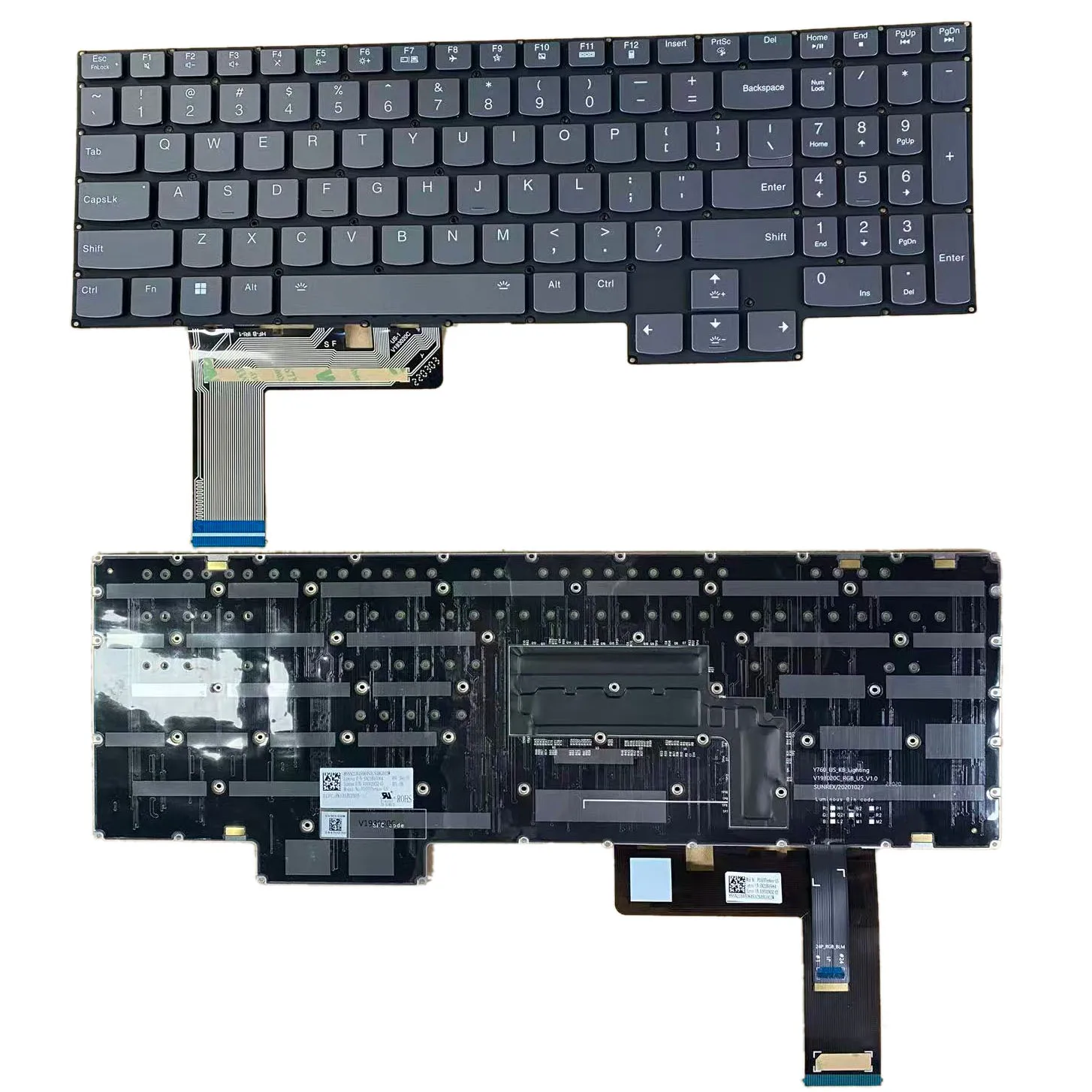 New Laptop Keyboard For Lenovo Legion 7-16ACHg6 US With RGB Backlit