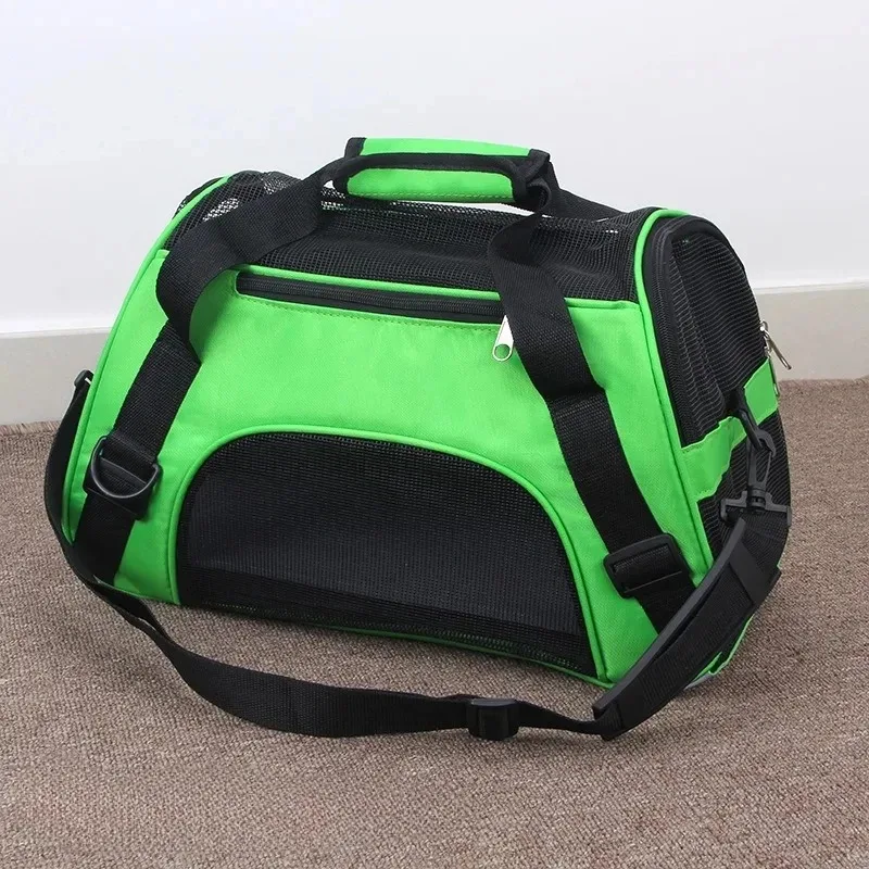 Cat Bags Portable Dog Carrier Bag Mesh Breathable Carrier Bags for Small Dogs Foldable Cats Handbag Travel Pet Bag Handbag