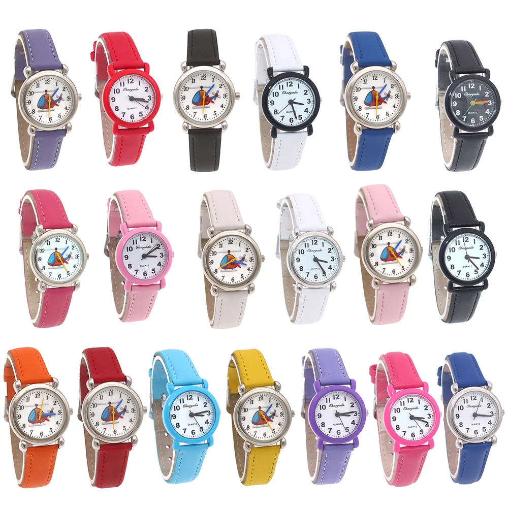 5Pcs/Lot Mixed Bulk Boys Girl Watch Cartoon Strap Random Pattern Wristwatches
