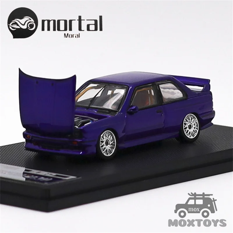 

MORTAL 1:64 E30 M3 GROUP A Purple Limited999 Модель автомобиля из литого металла