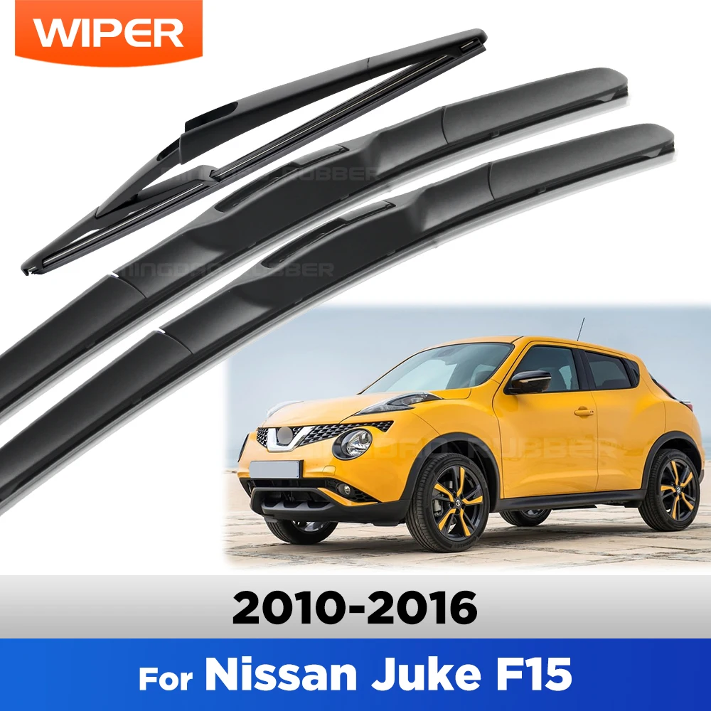 

For Nissan Juke F15 2010-2016 2011 2012 2013 2014 Wiper Front & Rear Wiper Blades Windshield Windscreen Window Brushes 22"14"12"