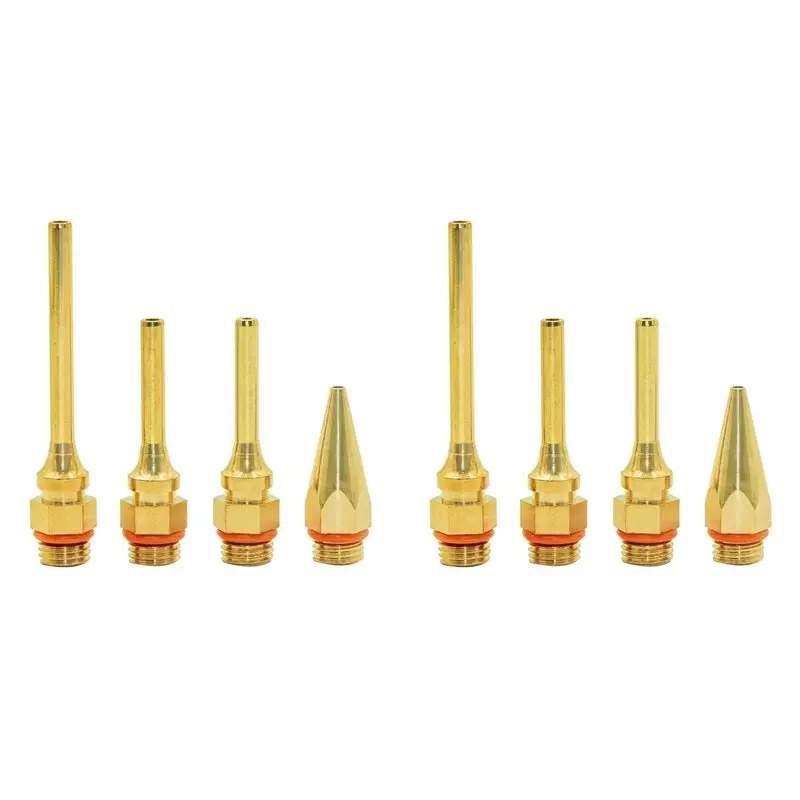 AS94-Power Fine Tip Glue Guncopper Nozzles For Hot Glue 8 Pack Copper Nozzles For Full Size Dual Temp Hot Melt