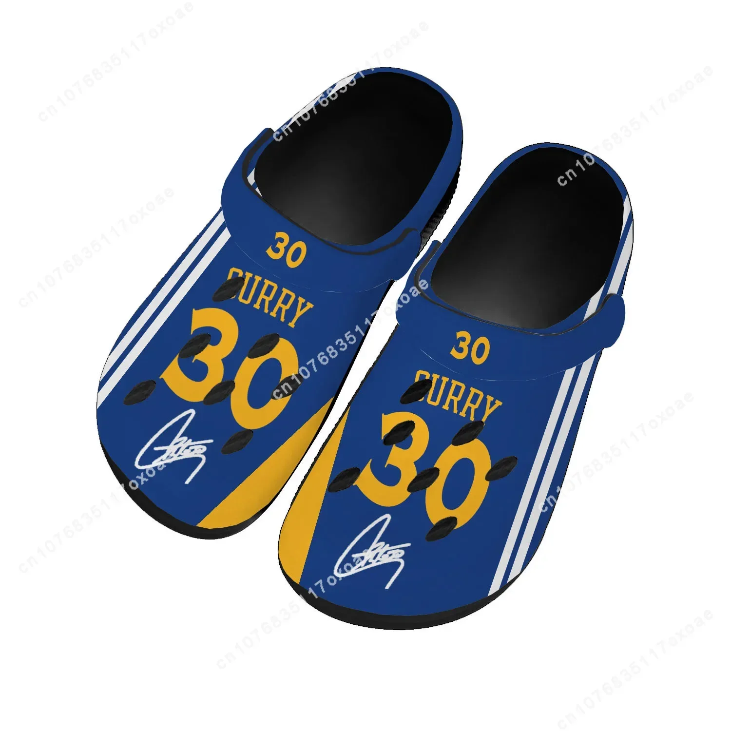 

Golden basketball Home Clog Mens Women Youth Boy Girl Sandals chef Stephen Curry NO 30 Shoes Custom Shoe Beach Hole Slippers