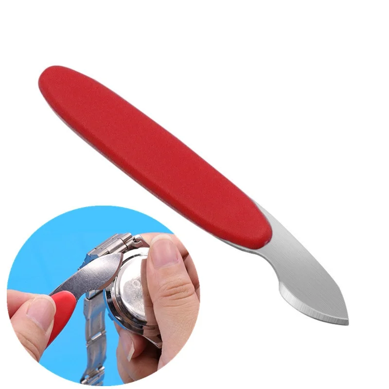 1pcs Watch Repair Tool Watch Pry Knife Case Opener Stainless Steel Back Cover Remover Battery Replacement Watch Repair Tool
