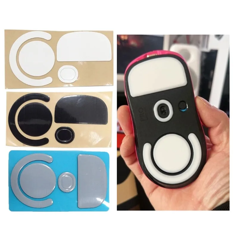 1 セットマウススケートグライドフィートパッドマウスフィートステッカーロジクール G プロ X 超軽量マウスラウンド湾曲エッジフィート