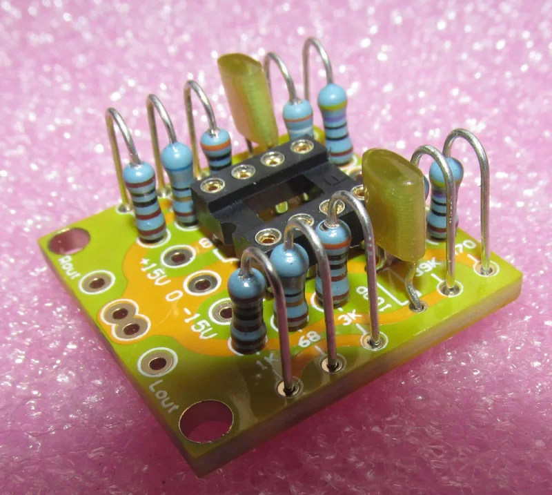 Dual OP Amp Board Preamp DC amplificatore PCB per NE5532 OPA2134 OPA2604 AD826 Board Module