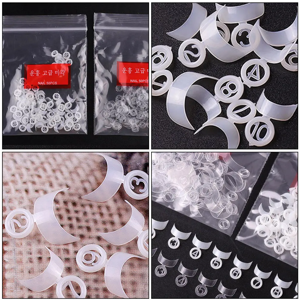 500 Uds. Puntas de Uñas en Forma de Media Luna, Uñas Postizas para Artistas de Uñas Profesionales, Principiantes, Salón en Casa, Fiesta, Disfraces, Baile de Gala, Regalo, Ligeras