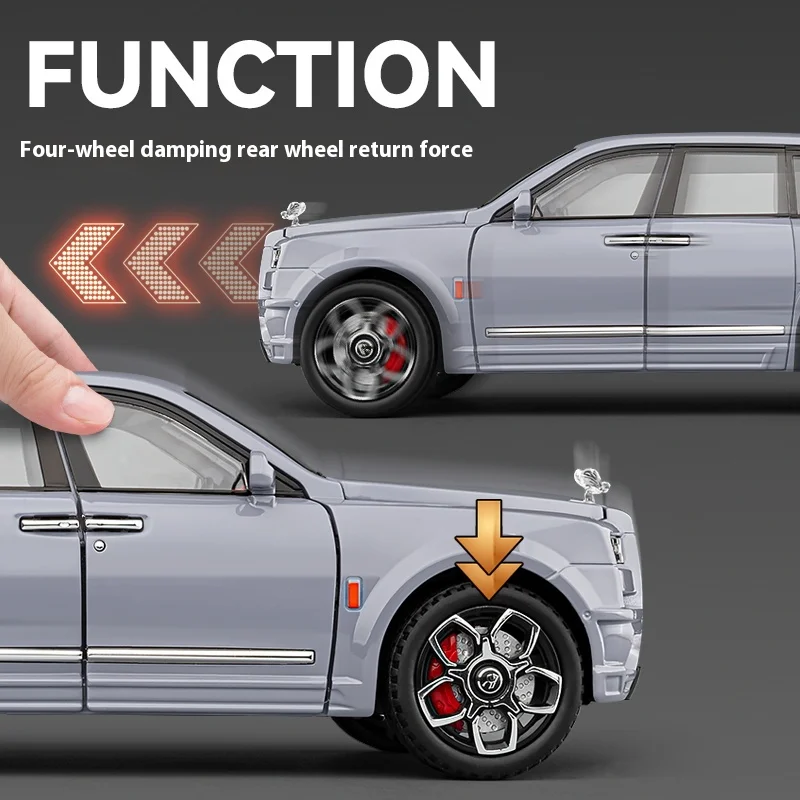 1:20 Cullinan Luxe Off Road SUV Legering Metaal Diecast Model Auto Speelgoed Voertuigen Miniatuur Schaal Model Auto Speelgoed Voor Kinderen