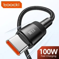 Toocki 100W Type C To Type C Cable USB C PD 5A Fast Charging Charger Cord for Xiaomi POCO F4 F3 Samsung Redmi Macbook 3M Cable