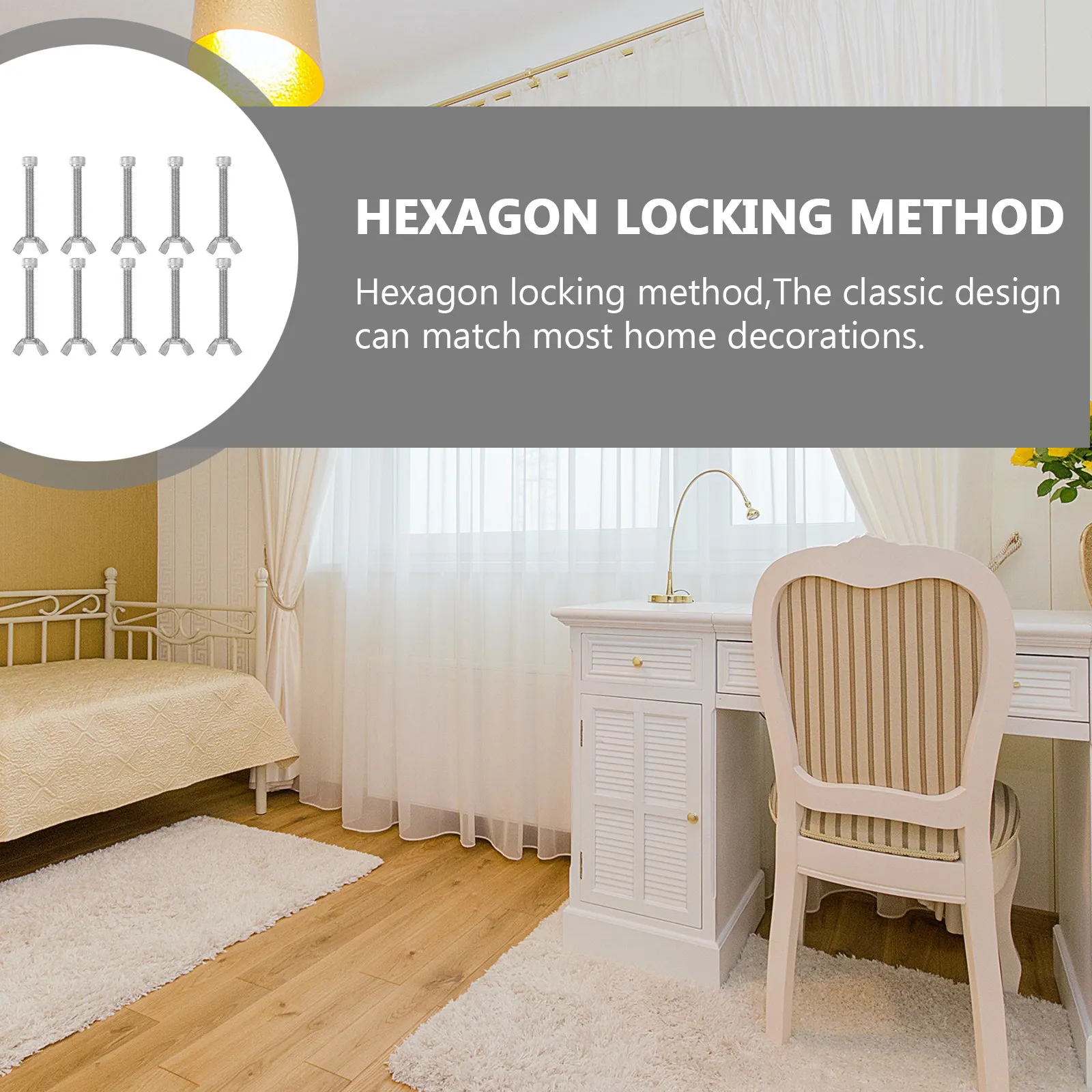 

Набор из 10 пар винтов-бабочек и гаек из нержавеющей стали для ремонта и декора дома и производства