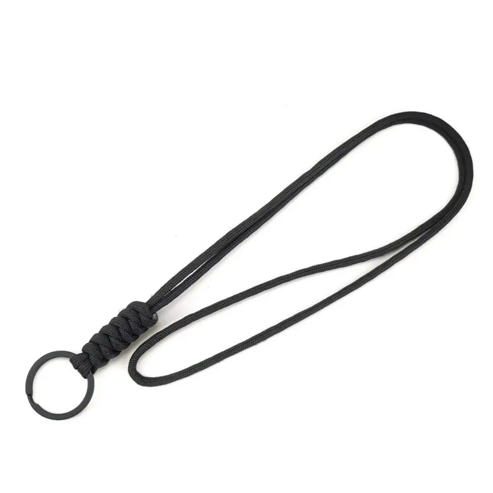 48cm/20cm Paracord Keychain Lanyard High Quality 20 Styles Multi-function Round Buckle Neck Hanging Rope Outdoor Tool