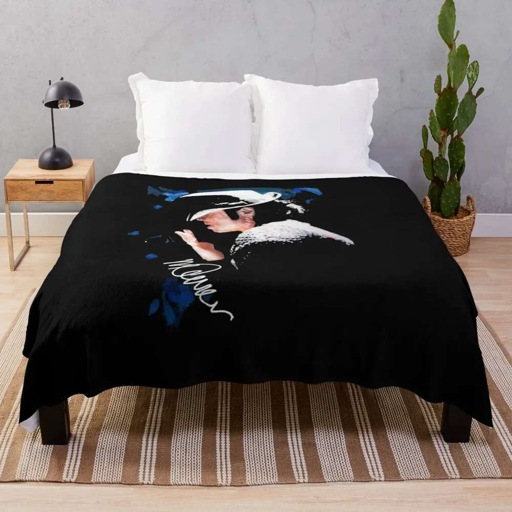 

Michael Tipped Hat Jackson Iconic Pose Throw Blanket Cozy Napping Blanket Gift for Mom Dad