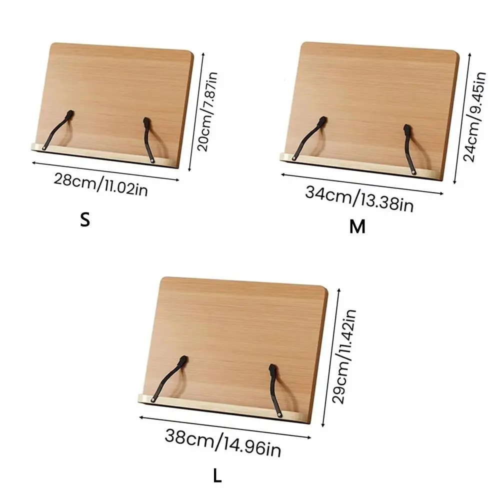 صينية حامل كتب بزاوية قابلة للتعديل، متعددة المواضع، مسند قراءة قابل للطي، 8 أوضاع مع حامل قراءة خشبي بمشبك #4