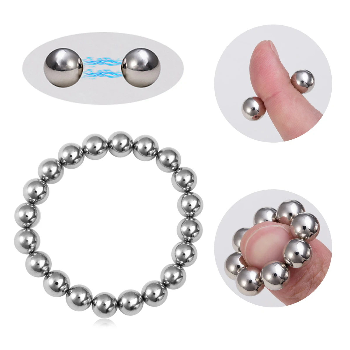 20pcs No Piercing Powerful Magnet Clip Earrings Nipple Rings Ball Clamp Strong Magnetic Sexy Body Jewelry for Couple