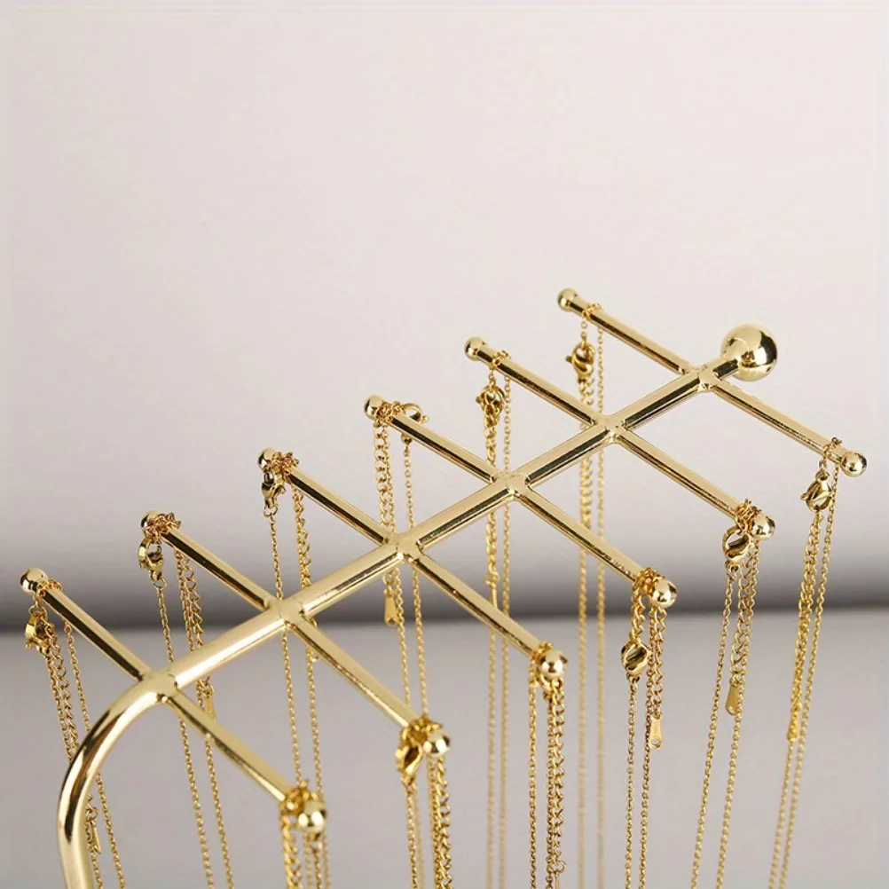 Minimalism Necklace Display Rack Ironwork Necklace Jewelry Shelf Storage Suspension Bracelet Organizer Pendant  Shelves