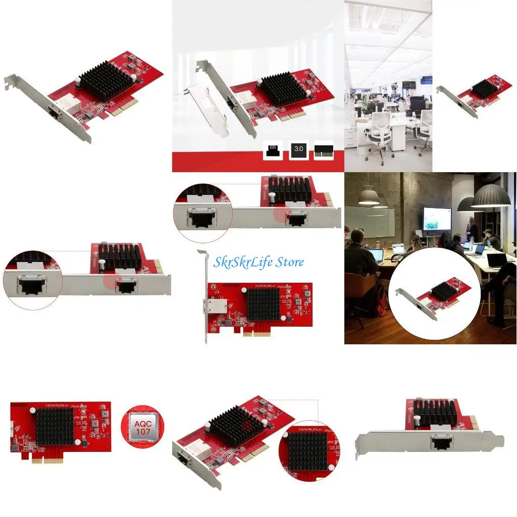 

E65E Высокоскоростная 10GbE PCIe3.0 4xсетевая карта для X520 DA1, один SFP+порт. Обеспечьте быстрое подключение 10GbE для вашего