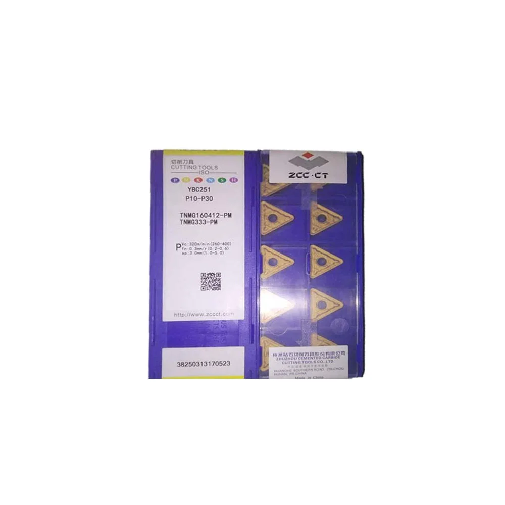 

ZCC CT 100% Carbide Turning Inserts DNMG DNMG150612 DNMG150608 DNMG150604 DNMG150412 DNMG150408 DNMG150404 PM YBC251