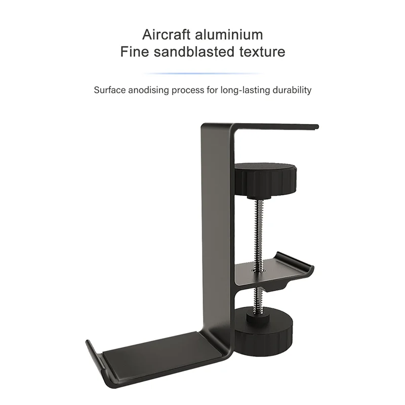 T82C ขายร้อน-Clip-On ชุดหูฟัง Z20 Clip-On ตะขอแขวนชุดหูฟัง Universal แขวนโลหะเดสก์ท็อป Countertop Hooks วงเล็บ,Si