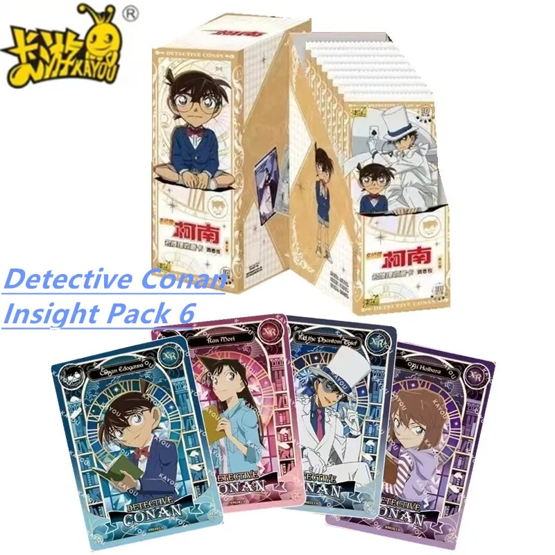 KAYOU Detective Conan Mystery Collection Card Insight Pack 6ème Édition Carte Jouet Accessoire d'Animation