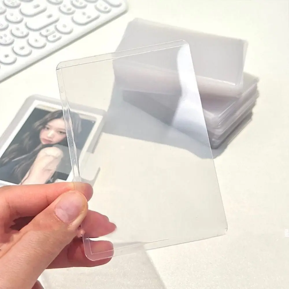 Transparent Photocard Holder PVC Toploader Protective Sleeve Idol Photocard Sleeves Anti-Scratch Card Collecting Holder