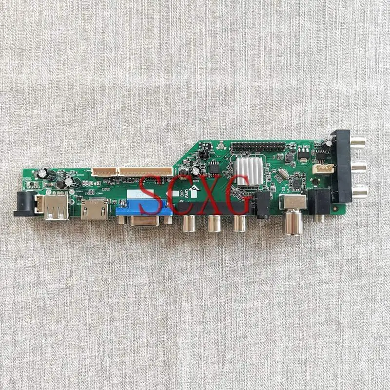 For LM200WD1 LTM200KT03 LCD Digital Controller DVB Board 1600*900 USB HDMI-Compatible VGA AV RF LVDS 30 Pin 2-CCFL DIY Kit 20