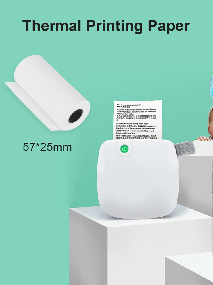 Thermal Printer Paper Instant Print Label Printer Paper Print Label for Photo Printer Replacement Accessory