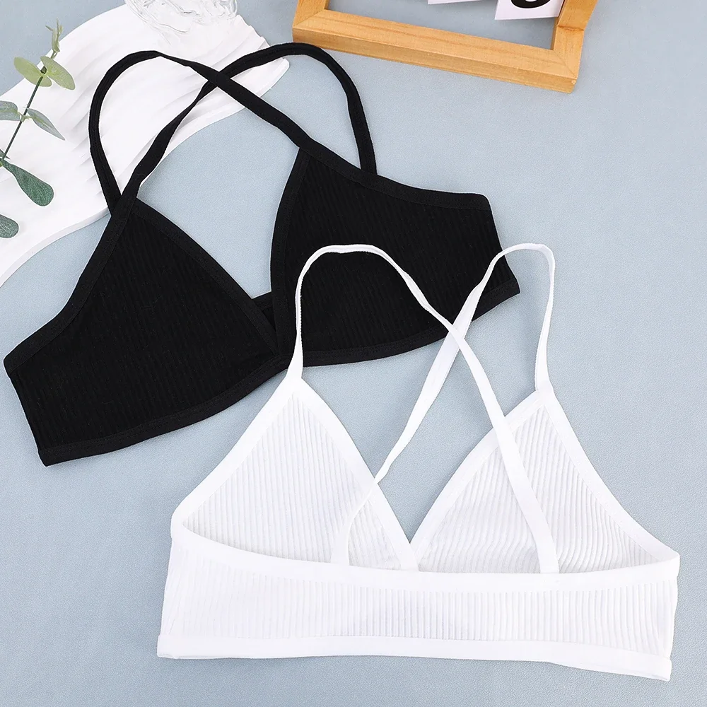 Women Summer Seamless Deep-V Bra Sexy Triangle Thin Bralette Back Tops Breathable Plunge Underwear Tube Vest Top Female Lingerie