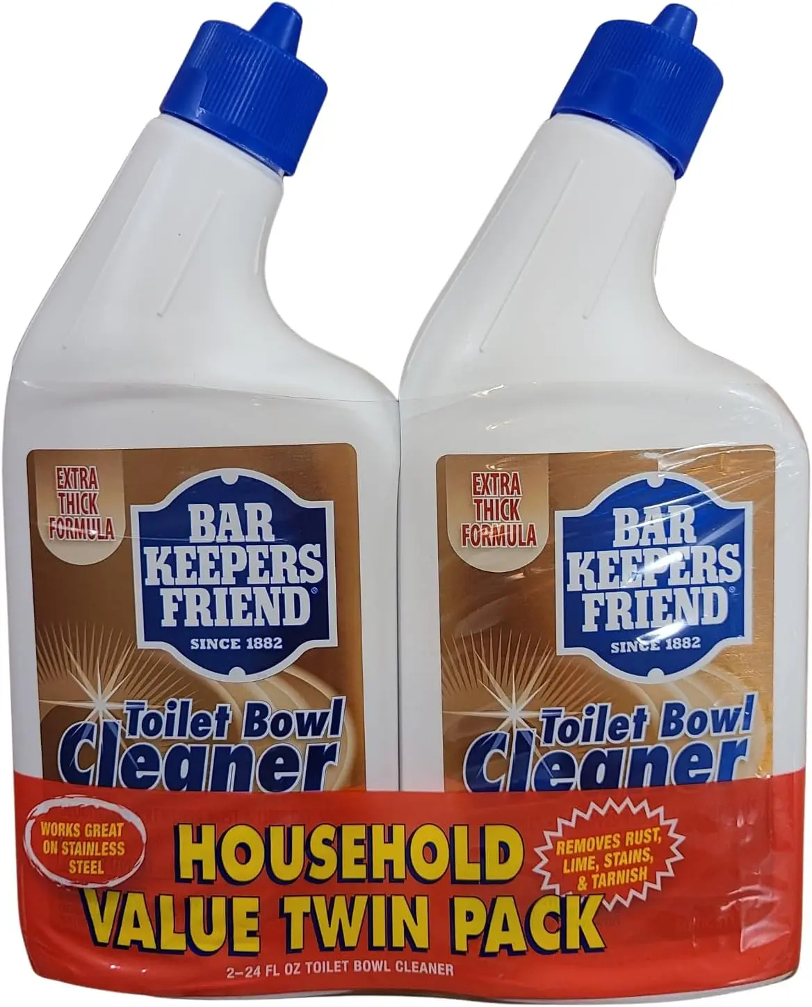 

Средство для чистки унитазов, 24 унции, двойная упаковка для домашнего использования, эффективное и экономичное.