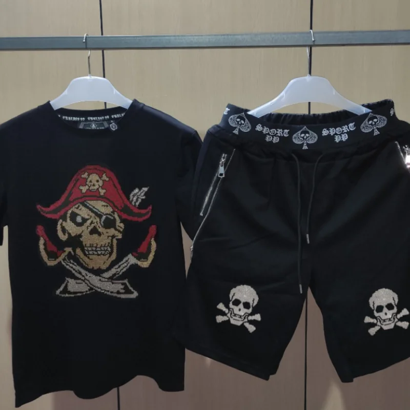 Mens Joggers Sets Men Clothing Fashion designer  Tracksuit Men Short Sleeve Suit Men Casual