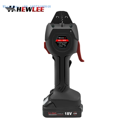 

HEWLEE HL-50X Hydraulic Cordless Wire Crimper Battery Powered Cold Electric Wire Crimping Tool Pliers For Connecting Wire