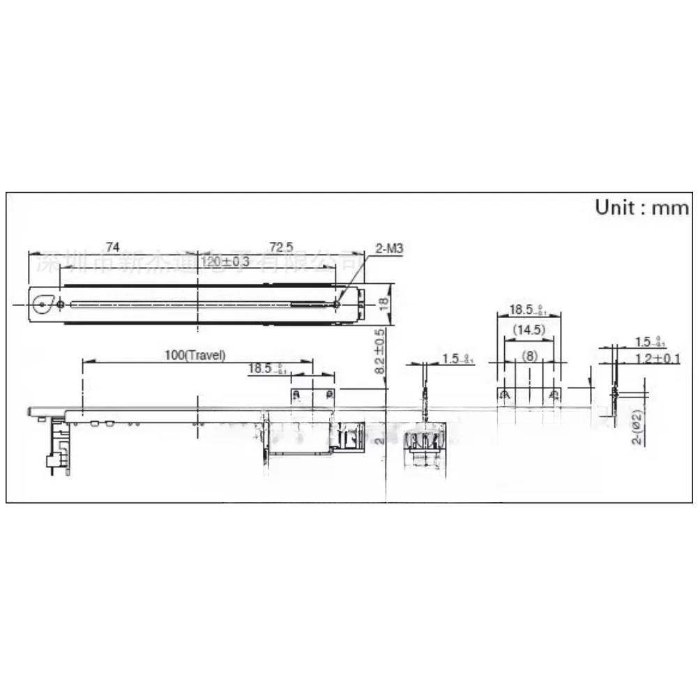 Electric Fader B10K Motorized Slider For DM1000 M7CLLS9 Mixer Console Replacement Part Compatible With RSA0N11M9A0J