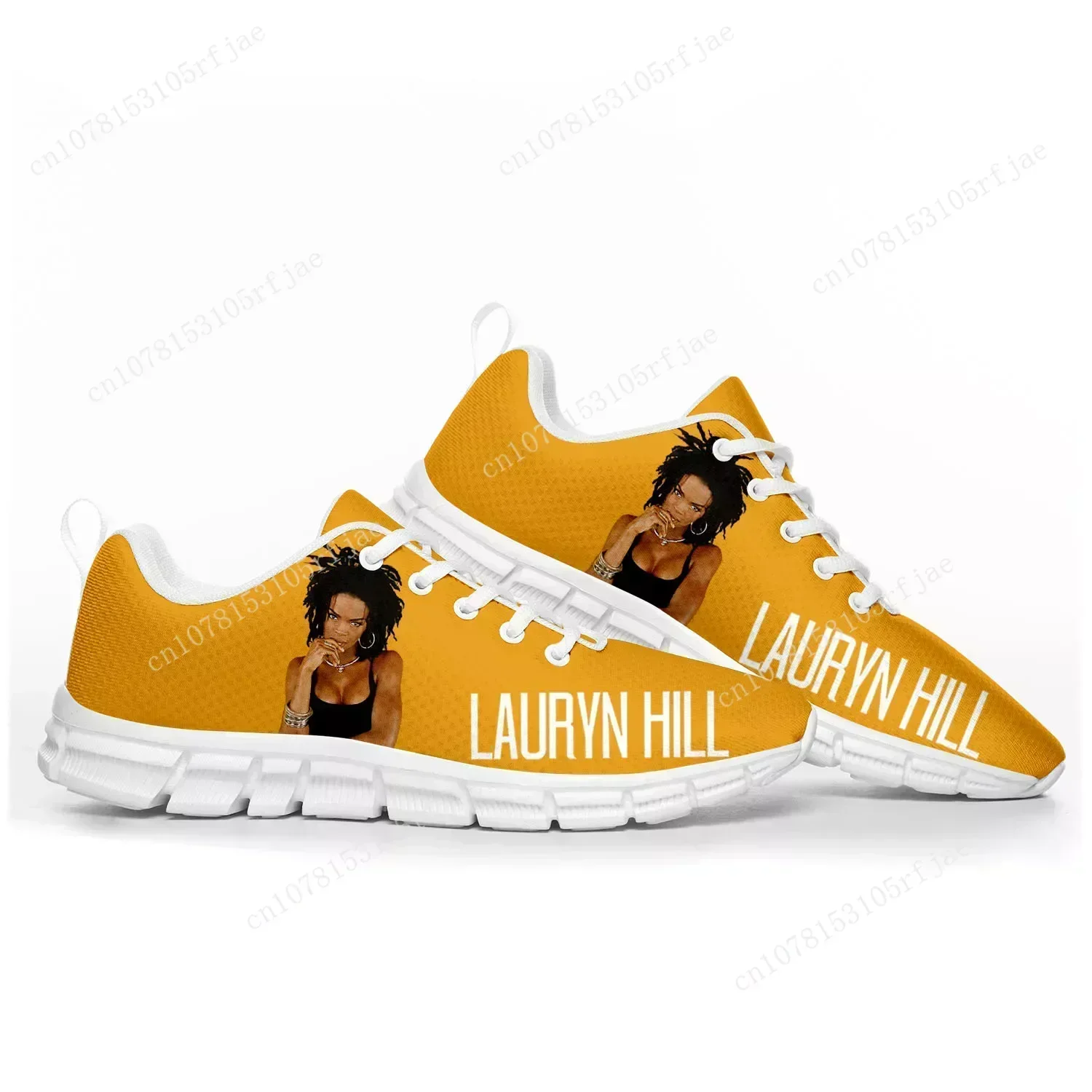 Lauryn Hill Rapper Pop Sports Shoes Mens Womens Teenager Sneakers Casual Custom High Quality Couple Shoes White