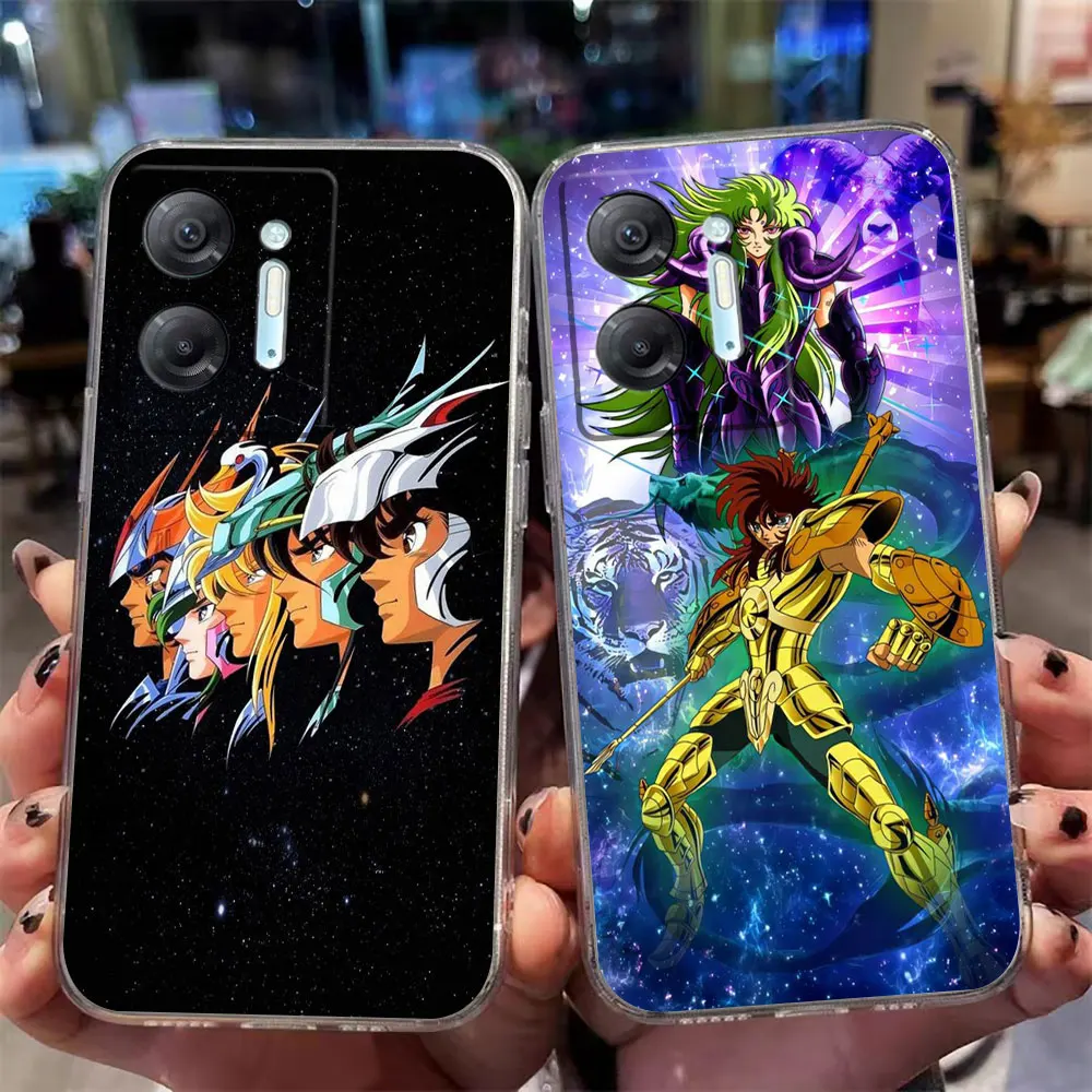 Clear Phone Case For Infinix HOT 9 10 11 12 12i 20 20s 30 30i POVA 2 3 4 PRO PLAY Case Funda Shell S-Saint Seiya Hades Santuario