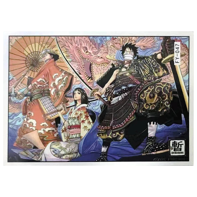 Anime ONE PIECE Rare Refraction Game Collectible Cards Luffy Robin Usopp Zoro Nami Sanji Chopper Toys for boys Birthday Gifts