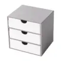 Gray White Drawer