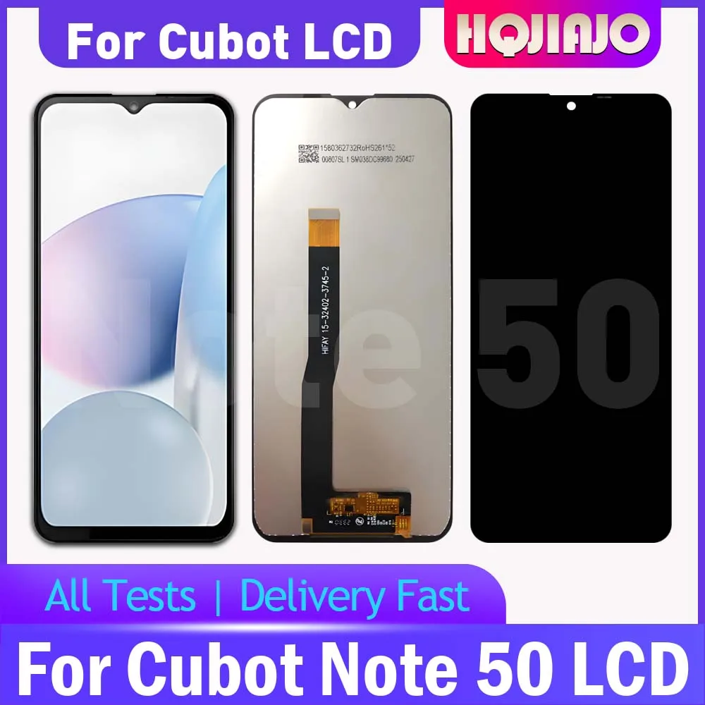 6,56 'высококачественный экран для Cubot Note 50, ЖК-дисплей, дигитайзер сенсорного экрана для Cubot Note 50, запасные части для ЖК-дисплея в сборе