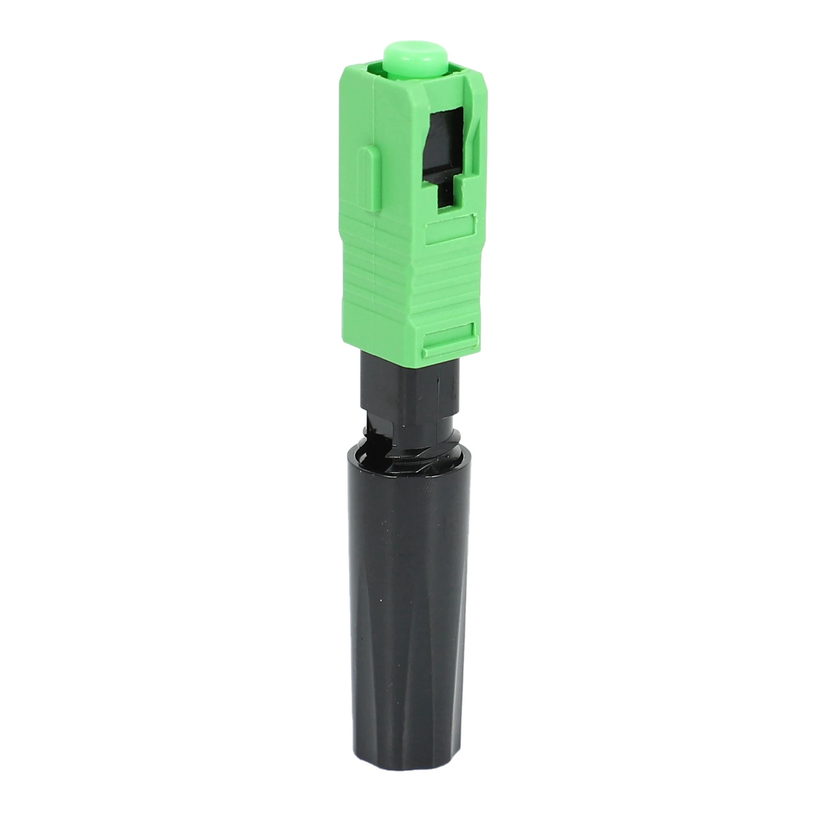 AB35-40Pcs Ftth موصل سريع مضمن SC/APC موصل الألياف البصرية البلاستيكية الخضراء