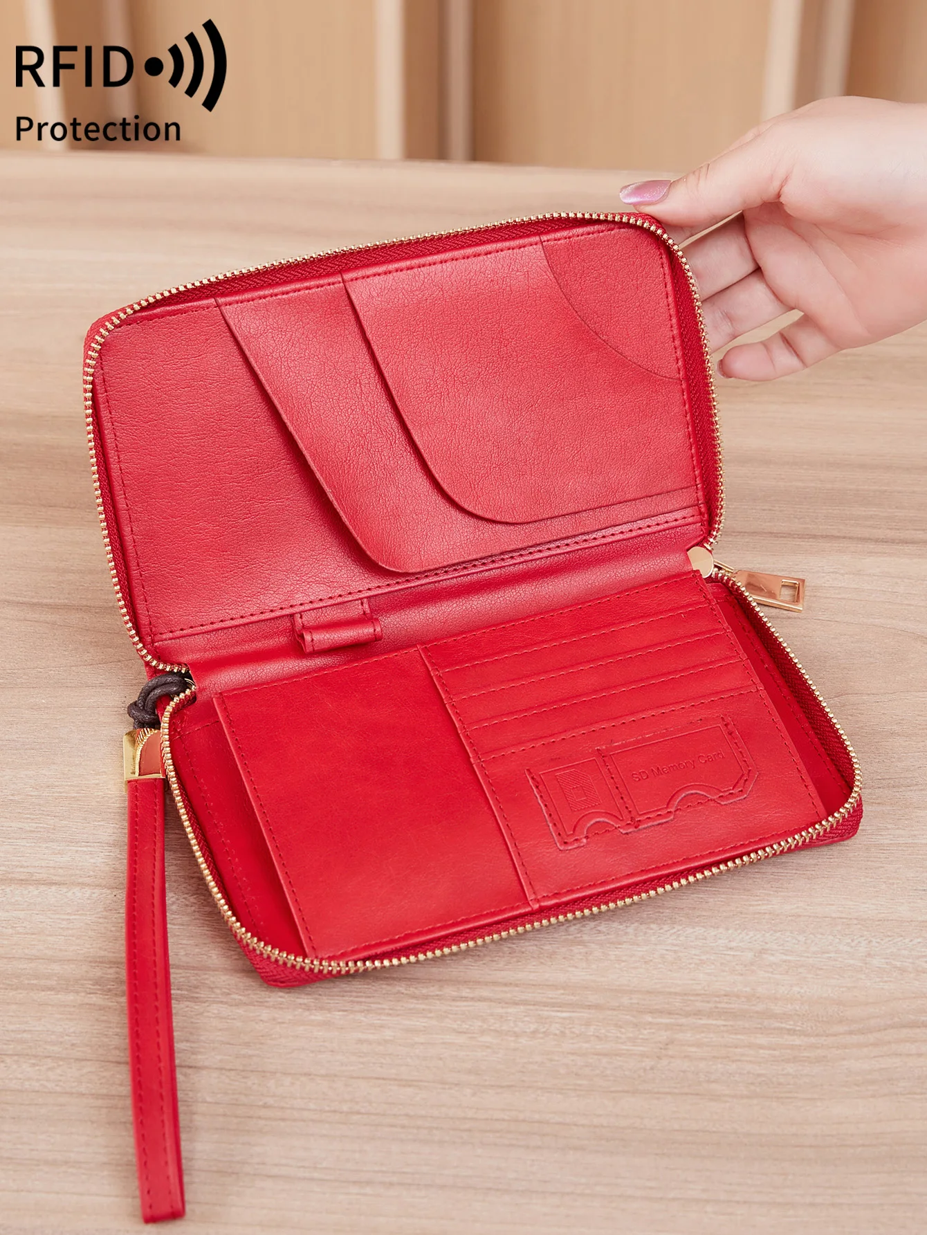 Minimalist retro RFID passport bag multifunctional ID card bank card passport holder high-quality PU leather travel accessories
