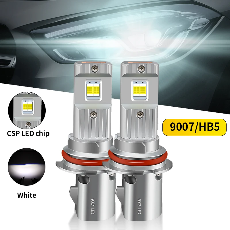 

2PCS 9007 HB5 LED Headlight Bulbs For Ford Chevrolet Suzuki Nissan Mazda Mitsubishi Super Bright White 30000LM High Low Beam
