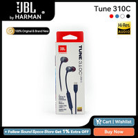 JBL TUNE 310c T310C USB-C Wired Hi-Res In-Ear Headphones Type-C Earphone With Microphone