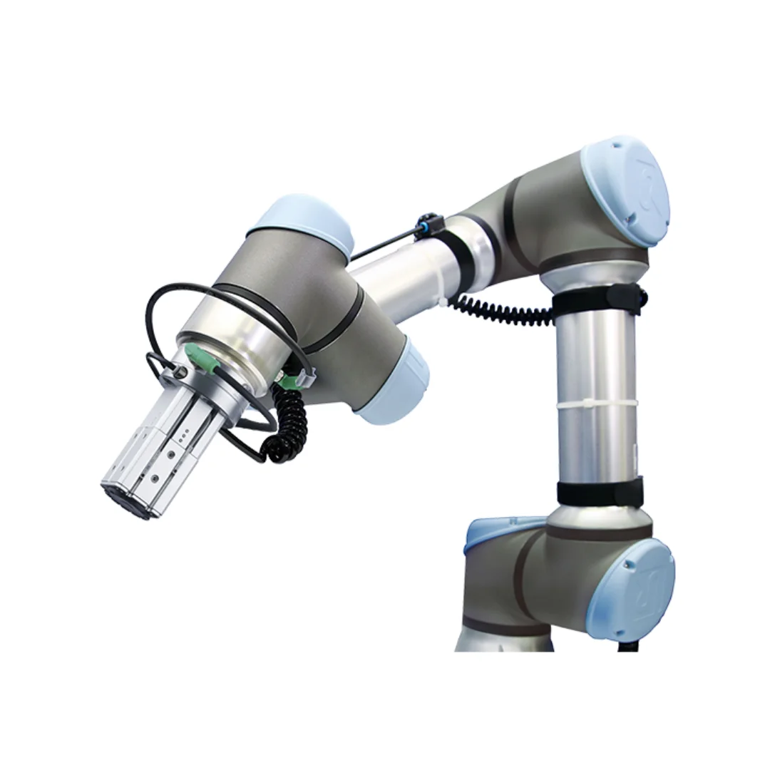 Universal Robot UR10 Collaborative Robot Cobot With SMC MHM Magnetic Robotic Gripper For Assembly Machine Tending