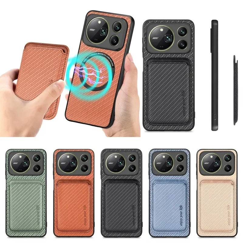 Coque de téléphone en tissu texturé de style rétro pour Honor Magic 9 Pro Max 8 Pro 7Lite X9D X9C 5G, avec porte-cartes magnétique et coque arrière
