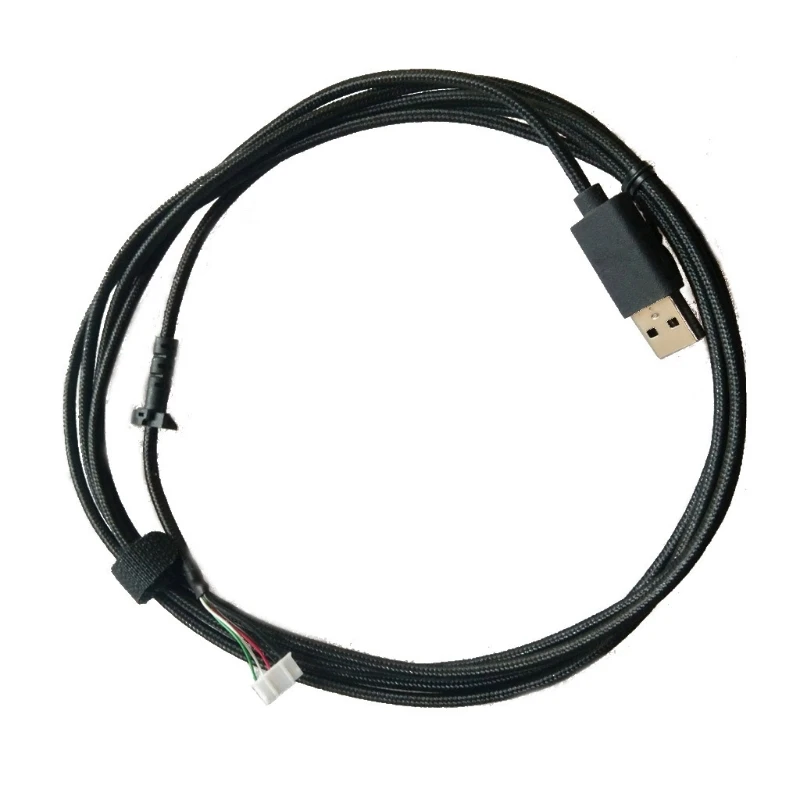 Nylon USB Mouse Cable Line Replacement Wire Black For G102 G403 Mouse Lines Best Replacement